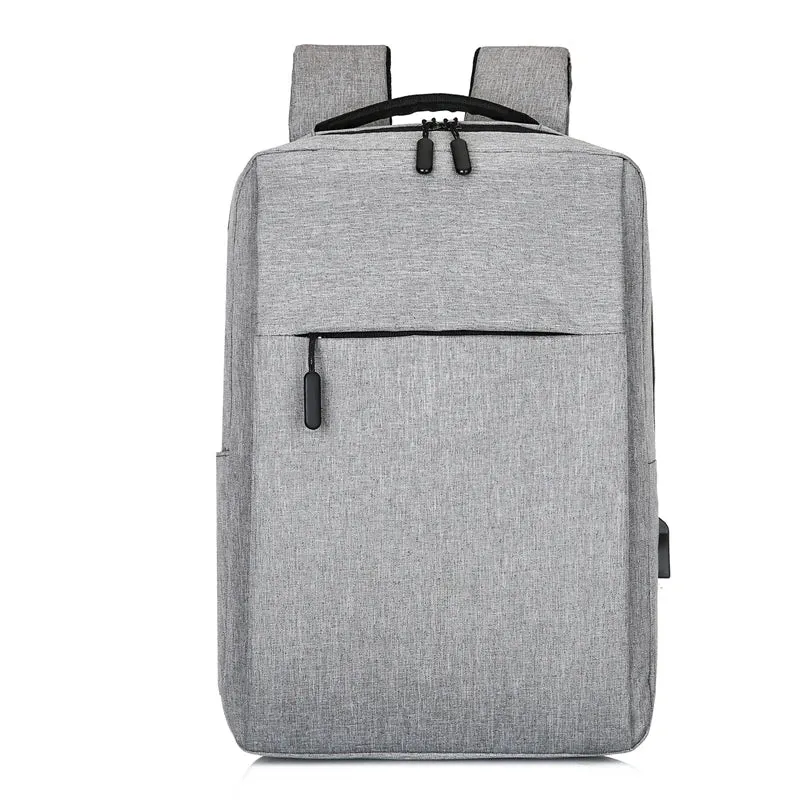 15.6 Inch Laptop Backpack with USB Charging for Men - Waterproof Travel Bag