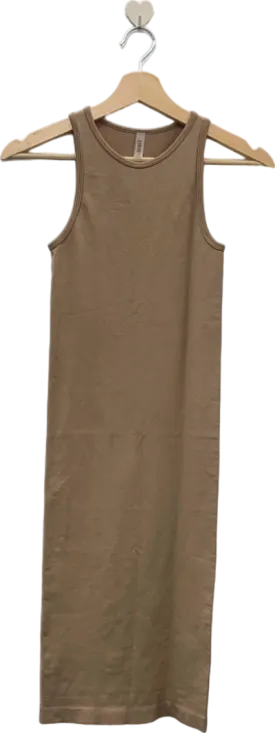 ANWND Beige Sleeveless Bodycon Dress S/M