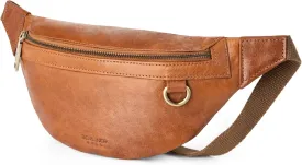 Berliner Bags Vintage Genuine Leather Fanny Pack Turin, Belt Bag, Crossbody Sling Bag for Men and Women - Brown