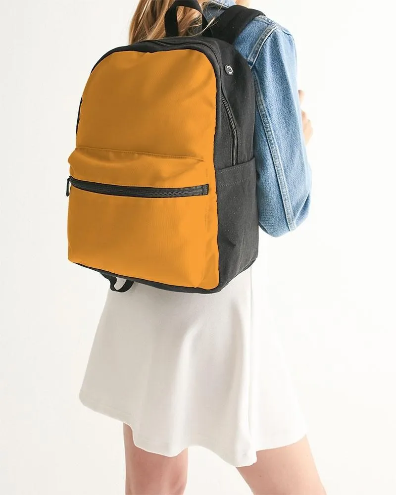 Bright Orange Canvas Backpack | Bright Pure Orange | C0M50Y100K0