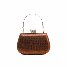 Brown Fancy Clutch P15375