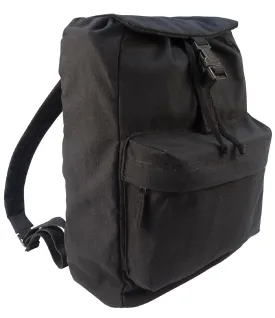 Canvas Daypacks - Camo or Black Backpack Bookbag Hiking Bags - H2O Resistant