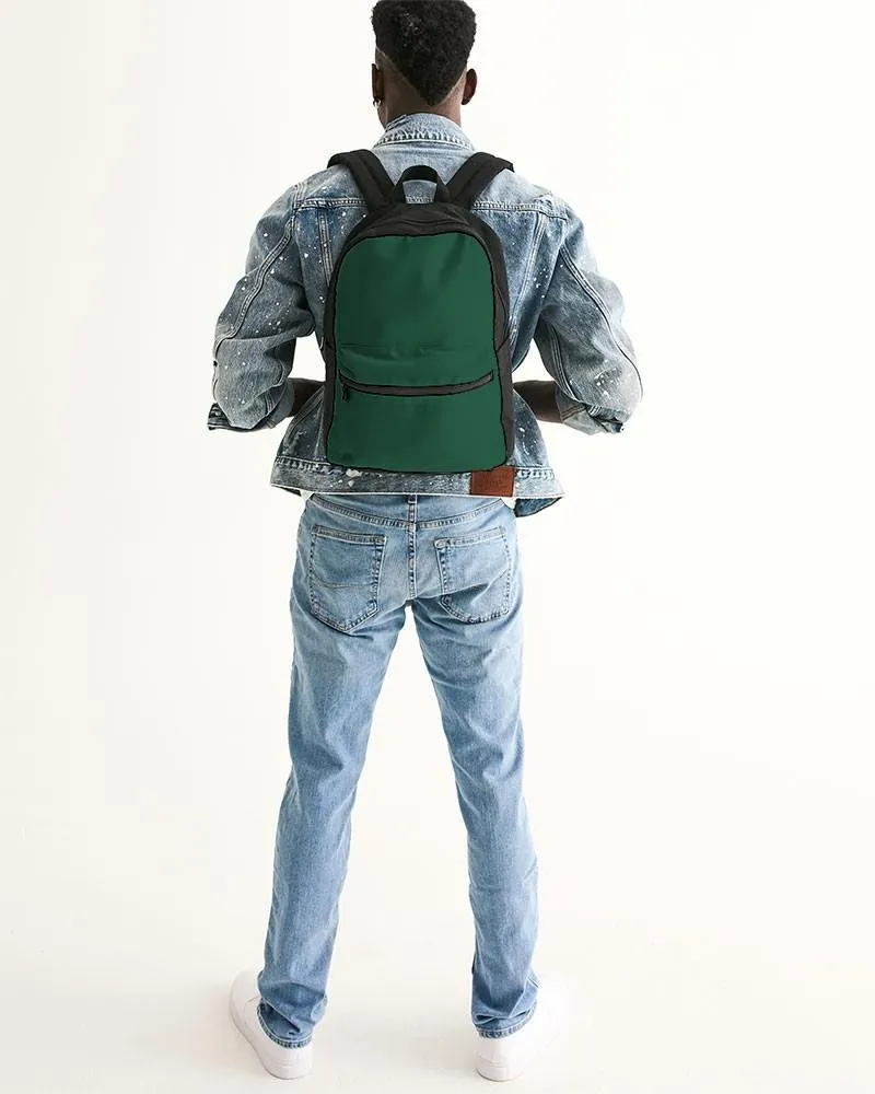 Dark Green Canvas Backpack | Dark Pastel Green | C60M0Y60K80