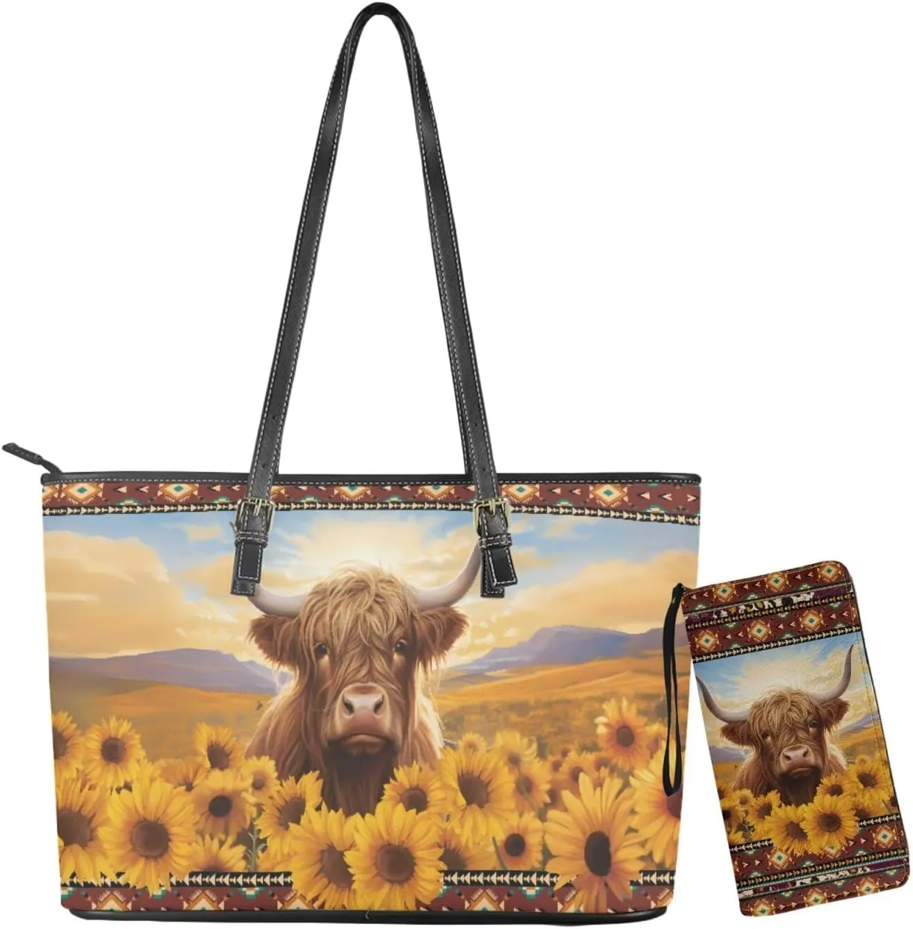 Fashion Purse and Wallet Set for Women Travel Outdoor Shopping Work