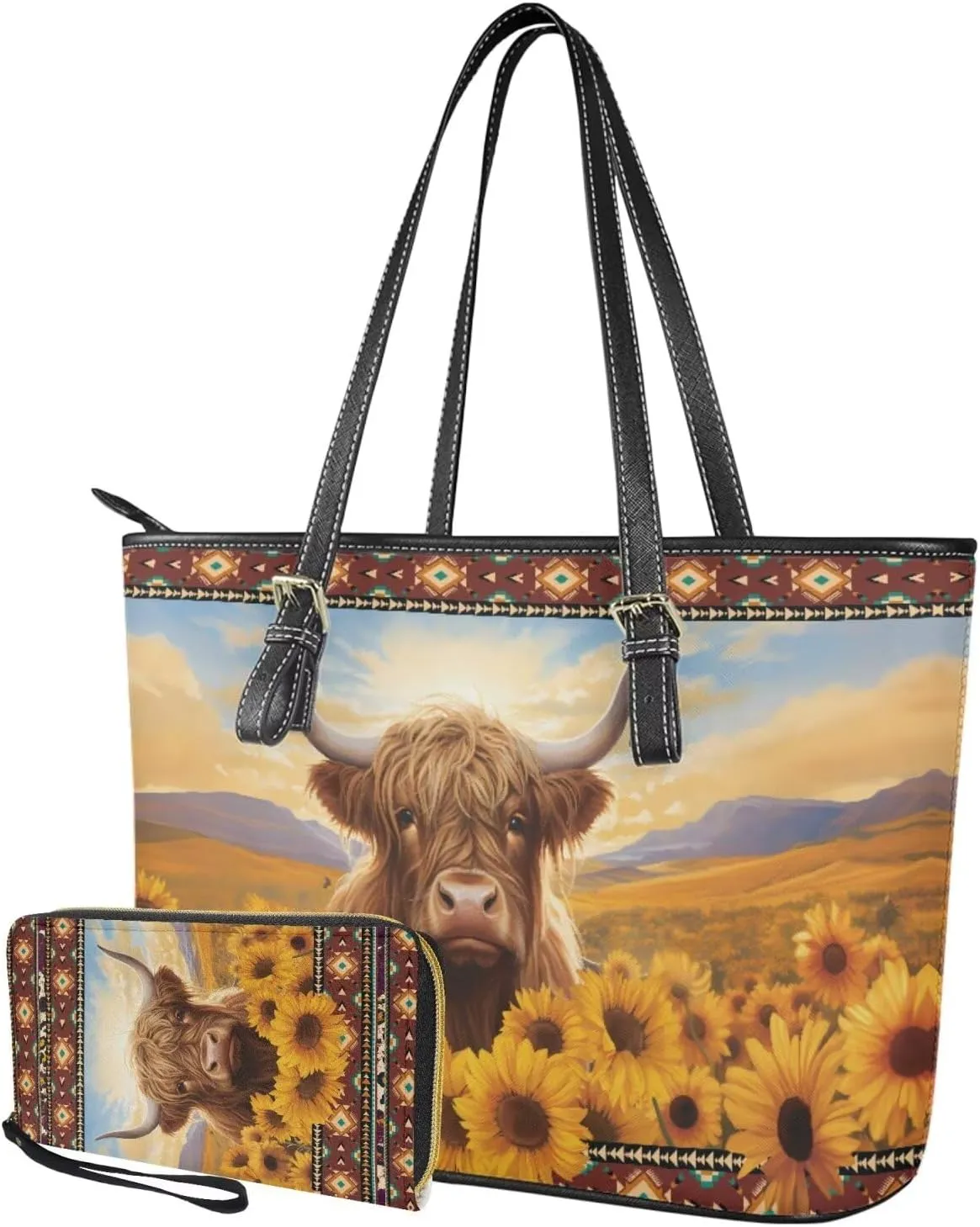 Fashion Purse and Wallet Set for Women Travel Outdoor Shopping Work