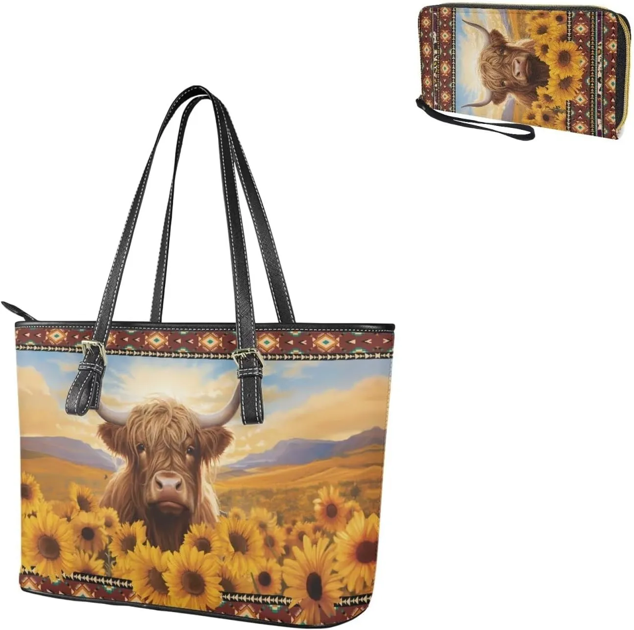 Fashion Purse and Wallet Set for Women Travel Outdoor Shopping Work