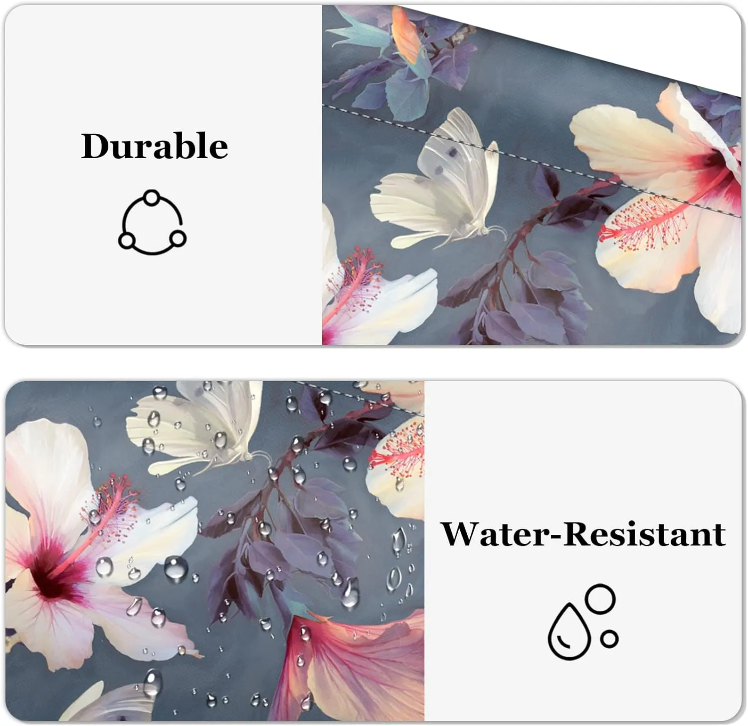 Fintie Squeeze Coin Purse, Fintie PU Leather Coin Pouch Change Holder for Woman (Blooming Hibiscus)