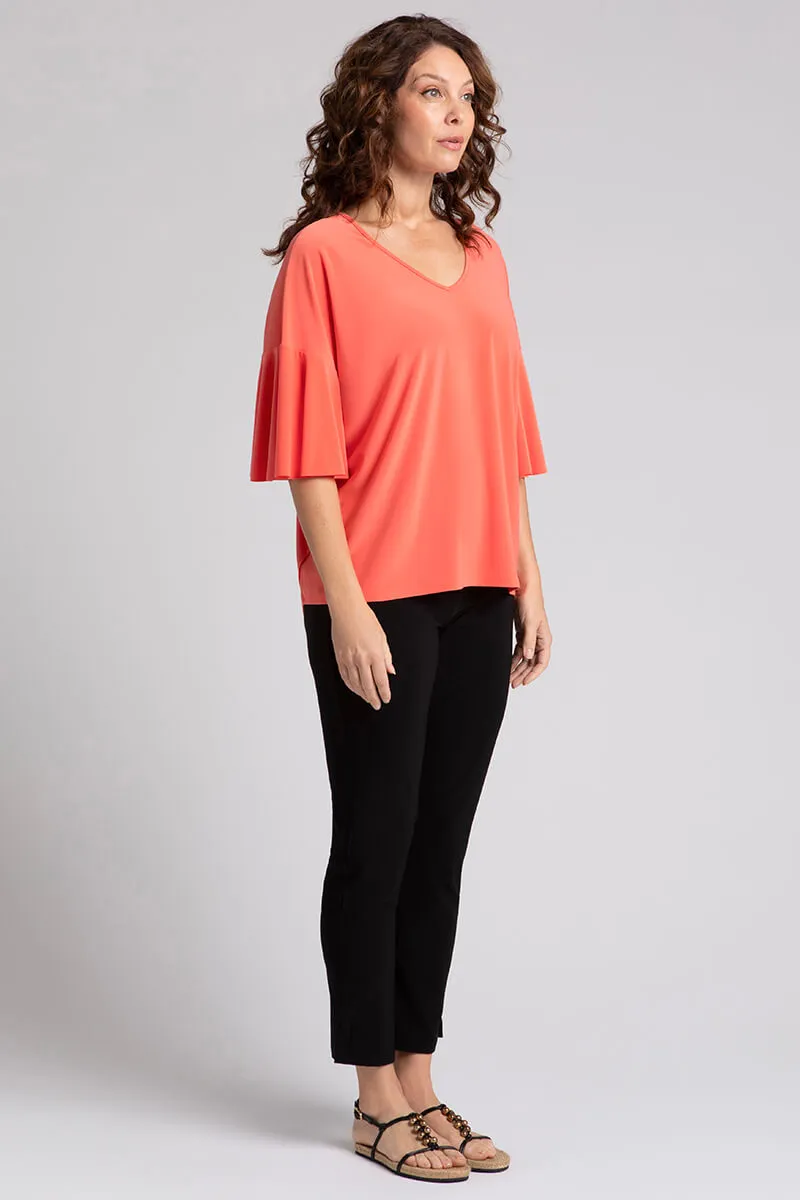 Flutter Dolman Top | Coral