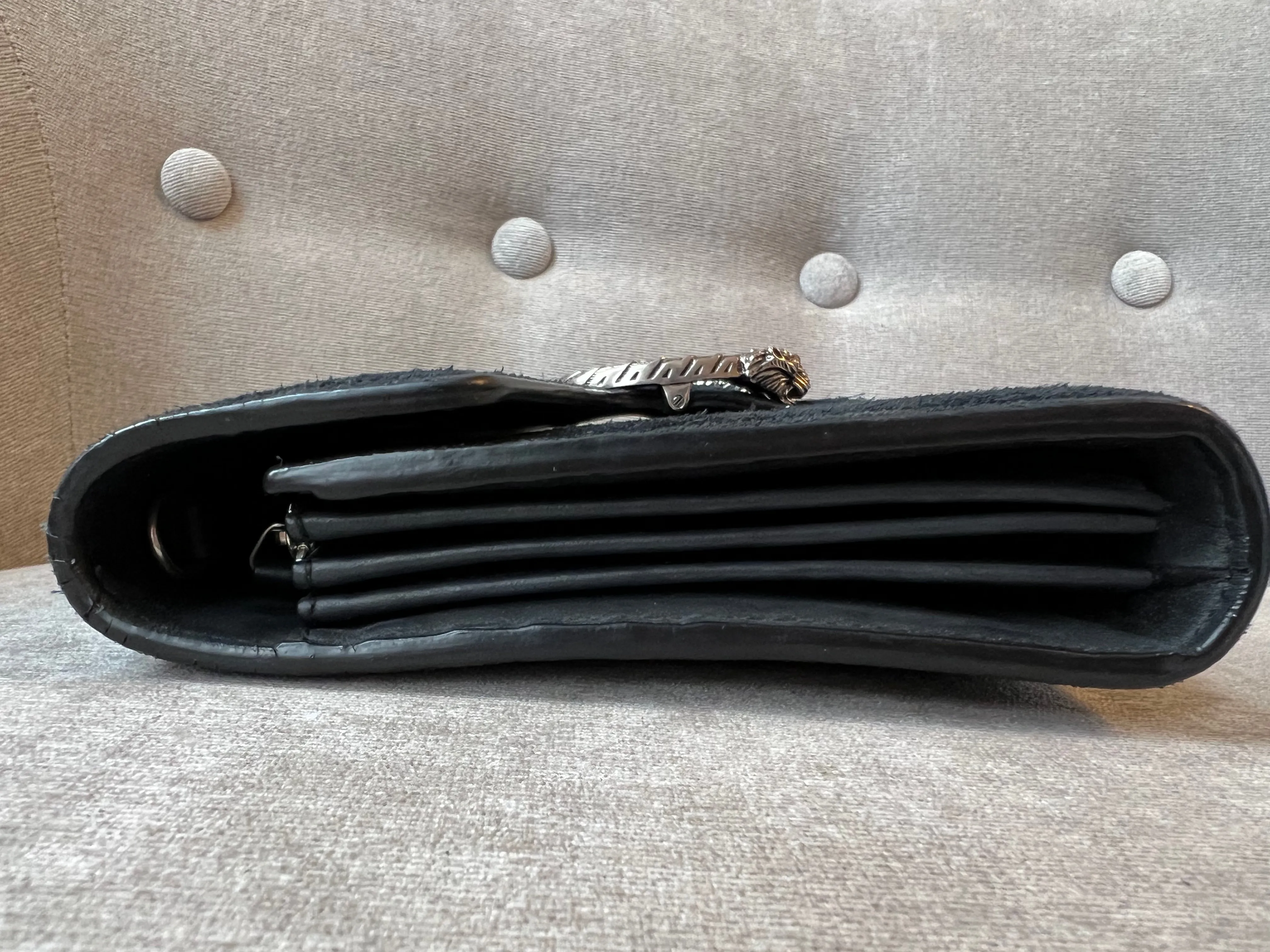 Gucci Dionysus Black Suede Mini Bag