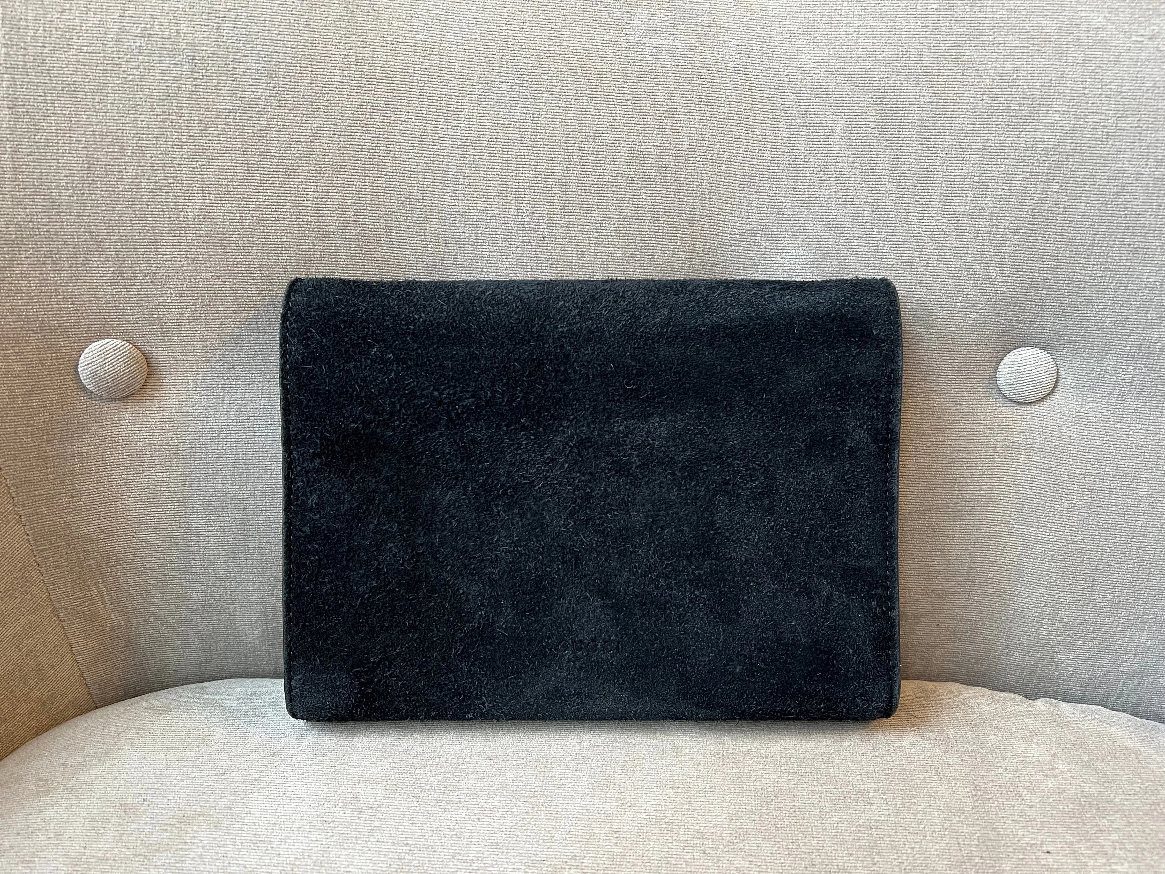 Gucci Dionysus Black Suede Mini Bag