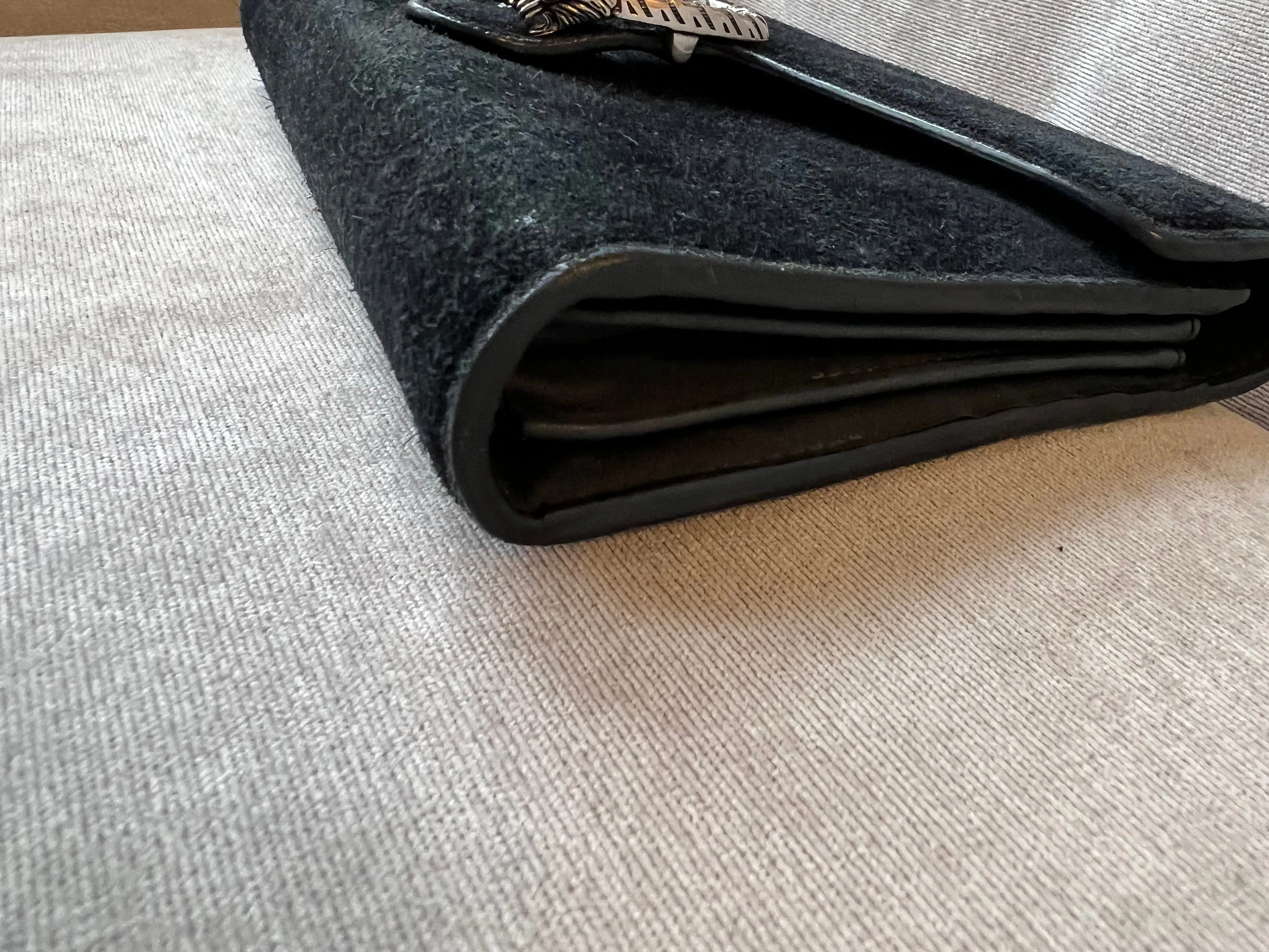 Gucci Dionysus Black Suede Mini Bag