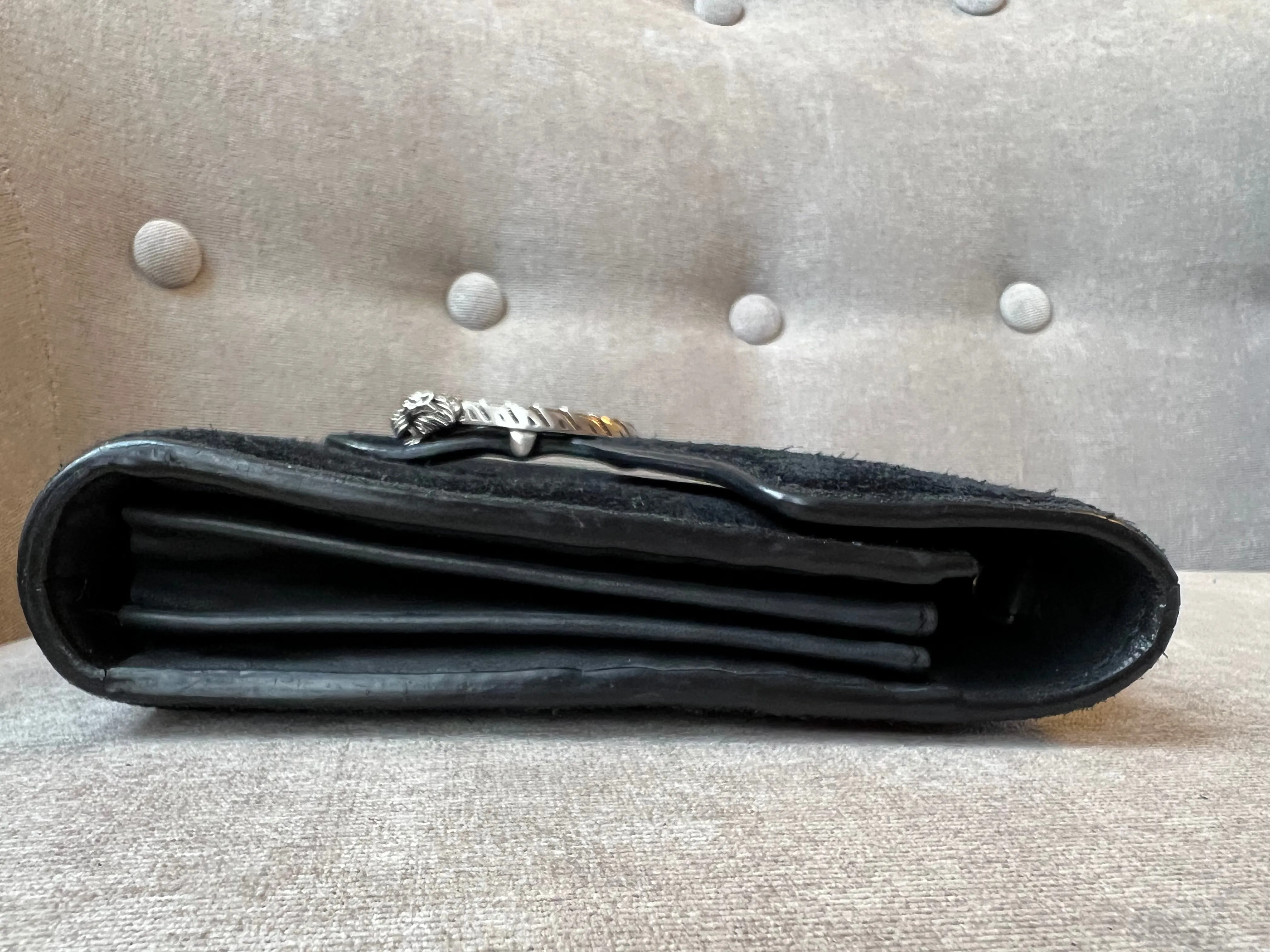 Gucci Dionysus Black Suede Mini Bag