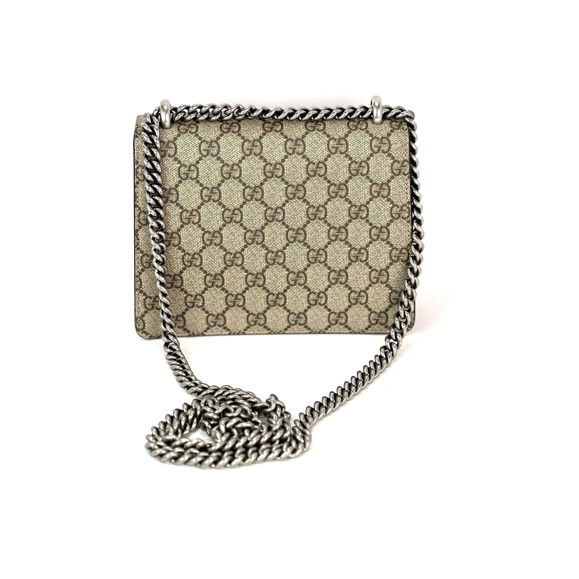 GUCCI Dionysus GG Supreme Red Mini Shoulder Crossbody Bag