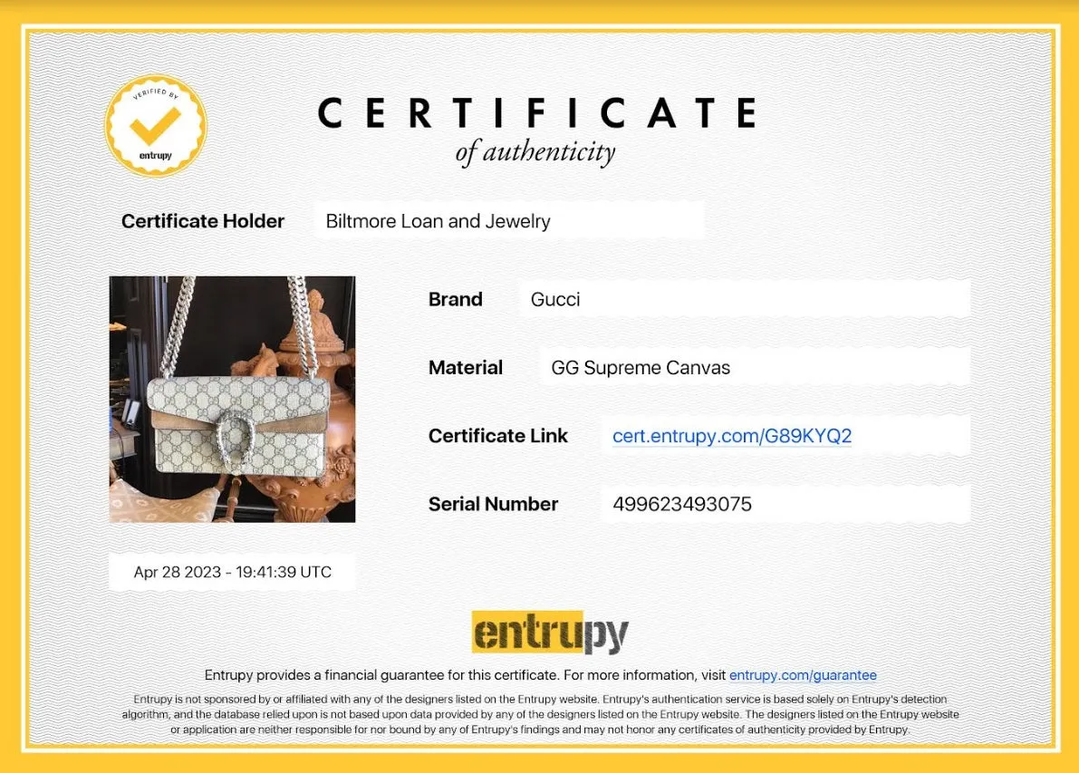 Gucci GG Supreme Dionysus Small Shoulder Bag