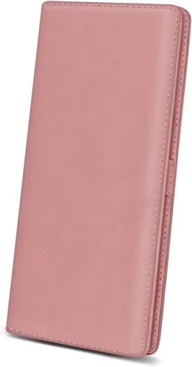 Immaturus Womens Wallet, Slim Thin RFID Blocking Credit Card Wallets, Long Bifold PU Leather Card Holder Organizer, Cute Solid Cash Clutch Billfold with Zipper Coin Pocket Ladies Girls Gift