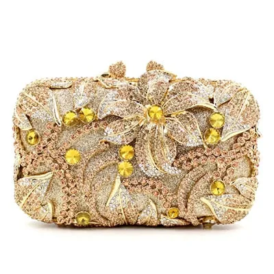 Inger metallic clutch bag