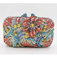 Inger metallic clutch bag