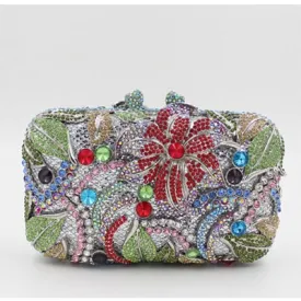 Inger metallic clutch bag
