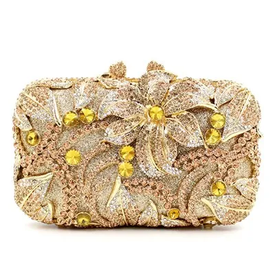 Inger metallic clutch bag