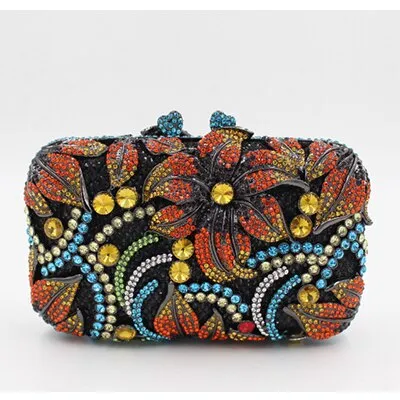 Inger metallic clutch bag