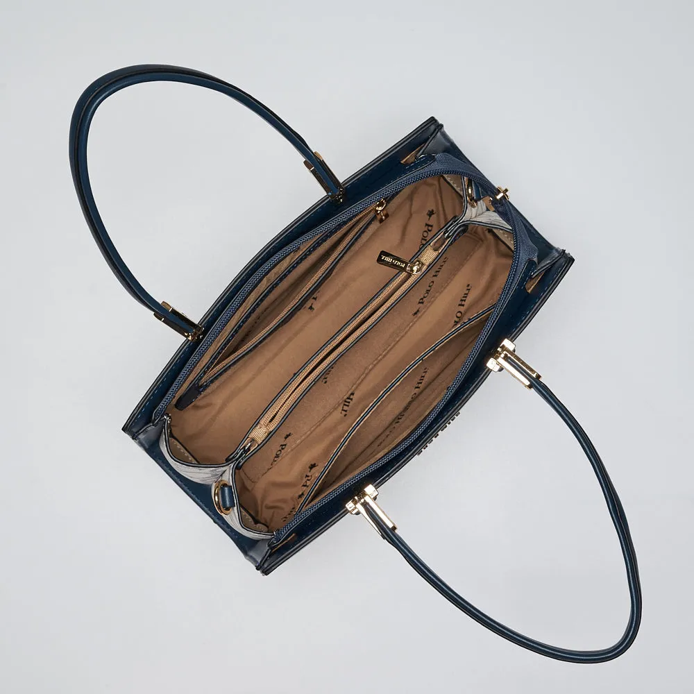 Ladies PHazelle Pattern Structured Handbag