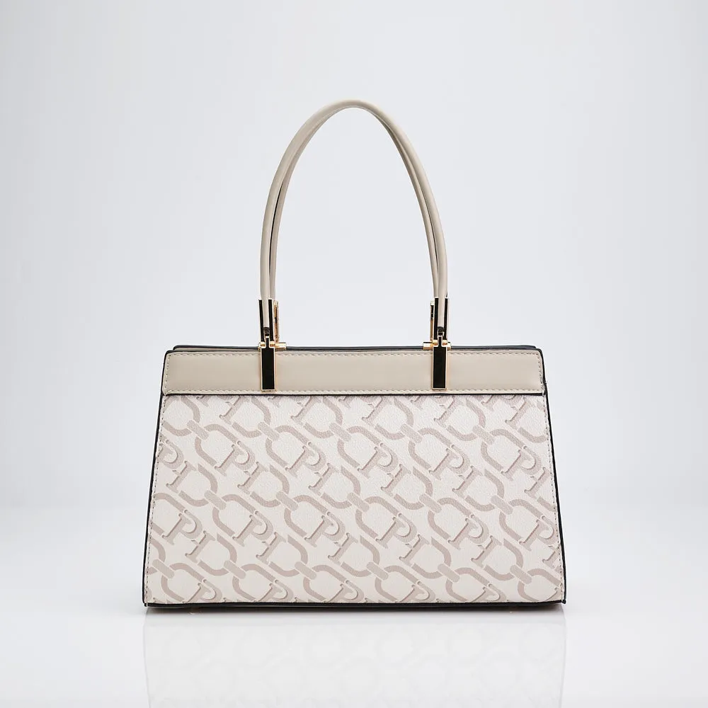Ladies PHazelle Pattern Structured Handbag