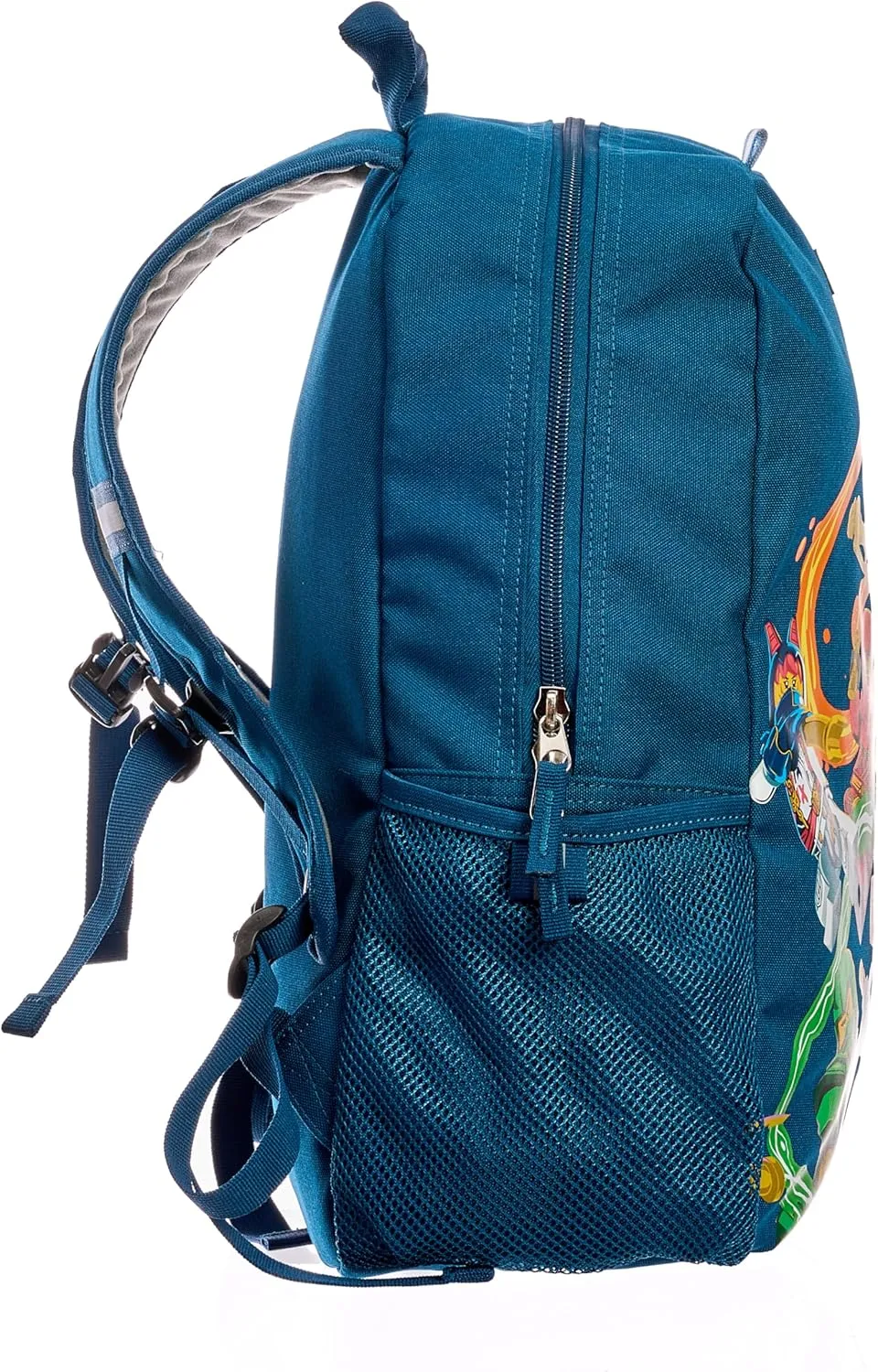 LEGO NINJAGO Kids School Backpack Bookbag, for Travel, On-the-Go, Back to School, Boys and Girls, with Adjustable Padded Straps and Fun patterns, Panel Stronger Together