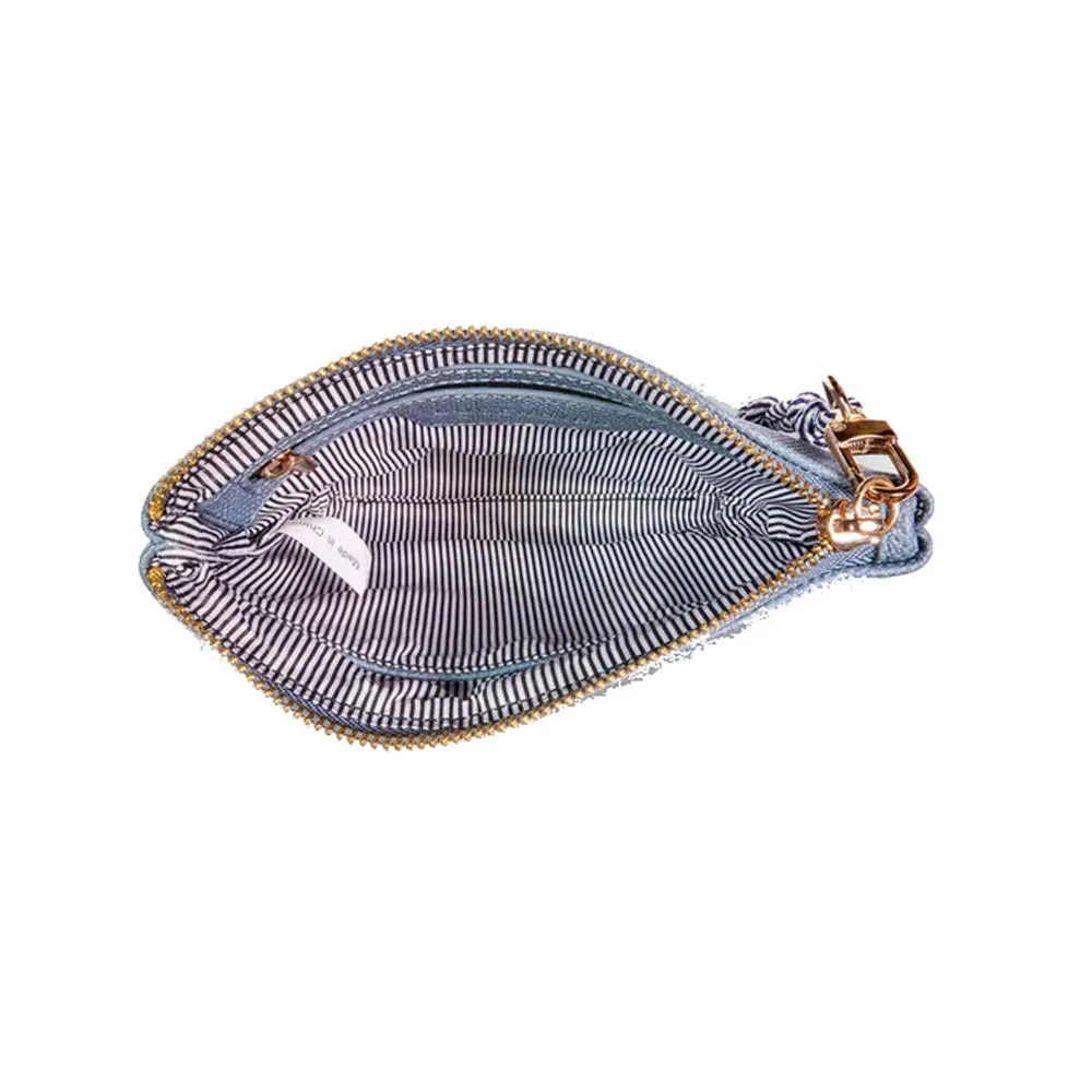 LOUENHIDE MEG CLUTCH BLUE