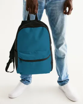 Medium Dark Cyan Canvas Backpack | Medium Dark Pure Cyan | C100M0Y0K60