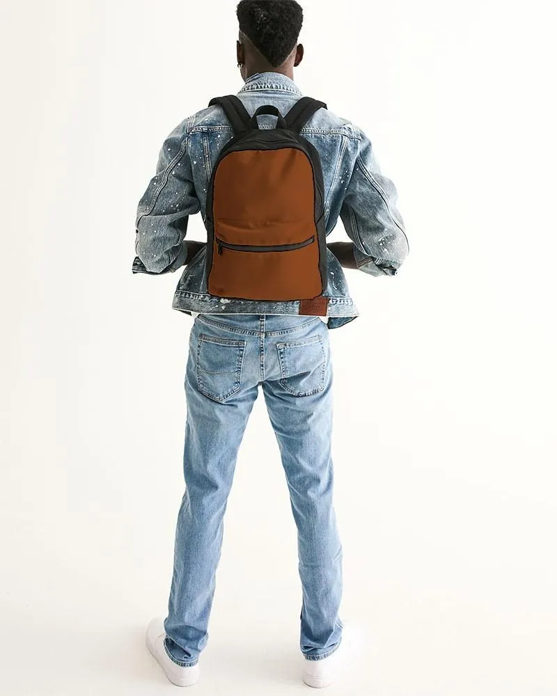 Medium Dark Orange Canvas Backpack | Medium Dark Pure Orange | C0M75Y100K60