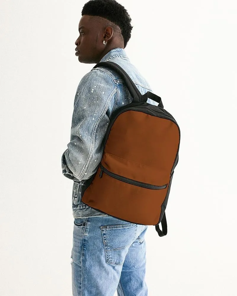 Medium Dark Orange Canvas Backpack | Medium Dark Pure Orange | C0M75Y100K60