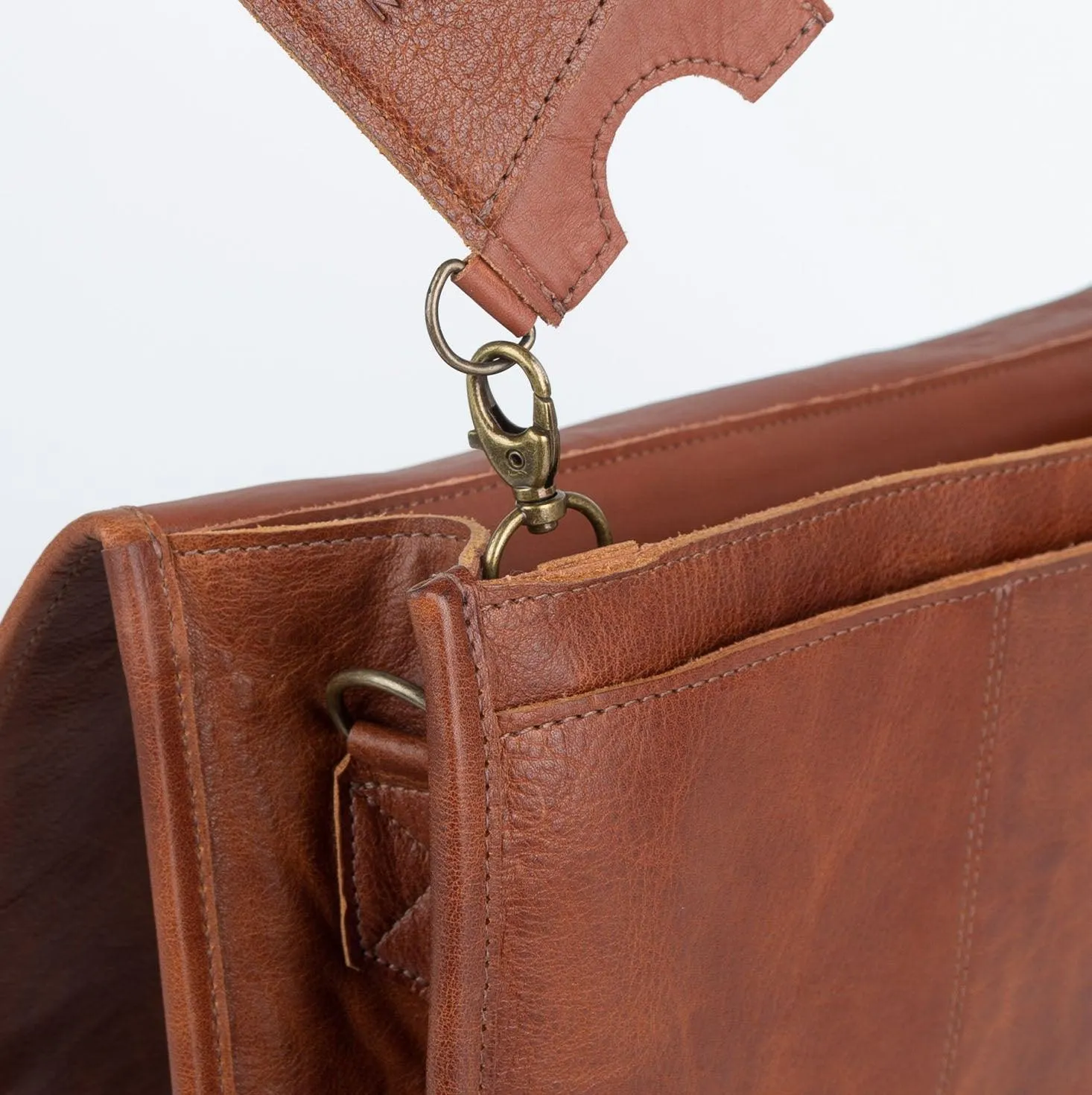 MK221210 - Custom Leather Messenger Bag [Men's Leather Bag]