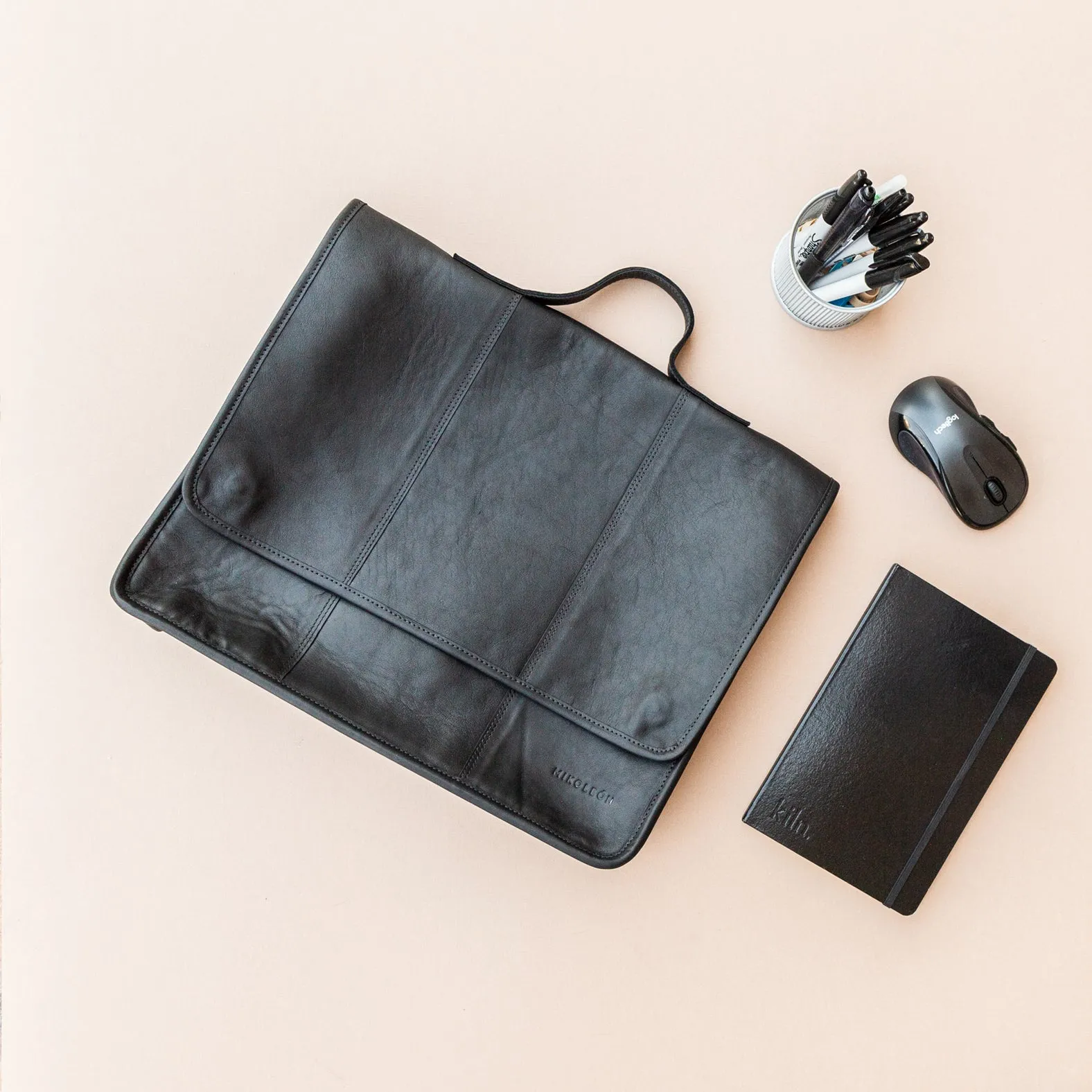 MK221210 - Custom Leather Messenger Bag [Men's Leather Bag]