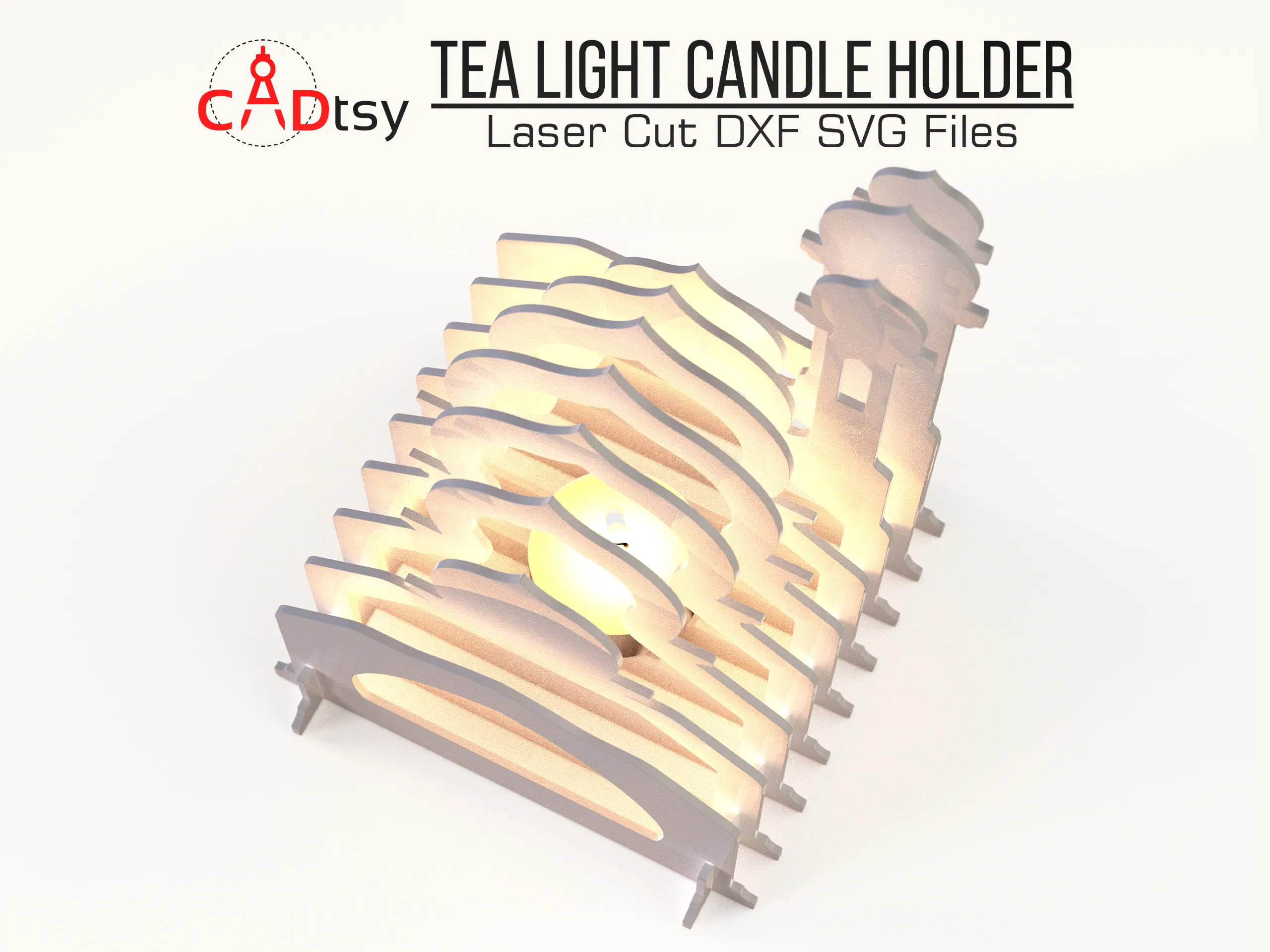 Mosque Tea Light Candle Holder SVG DXF Files | Laser Cut Lantern Design for Glowforge and Cricut