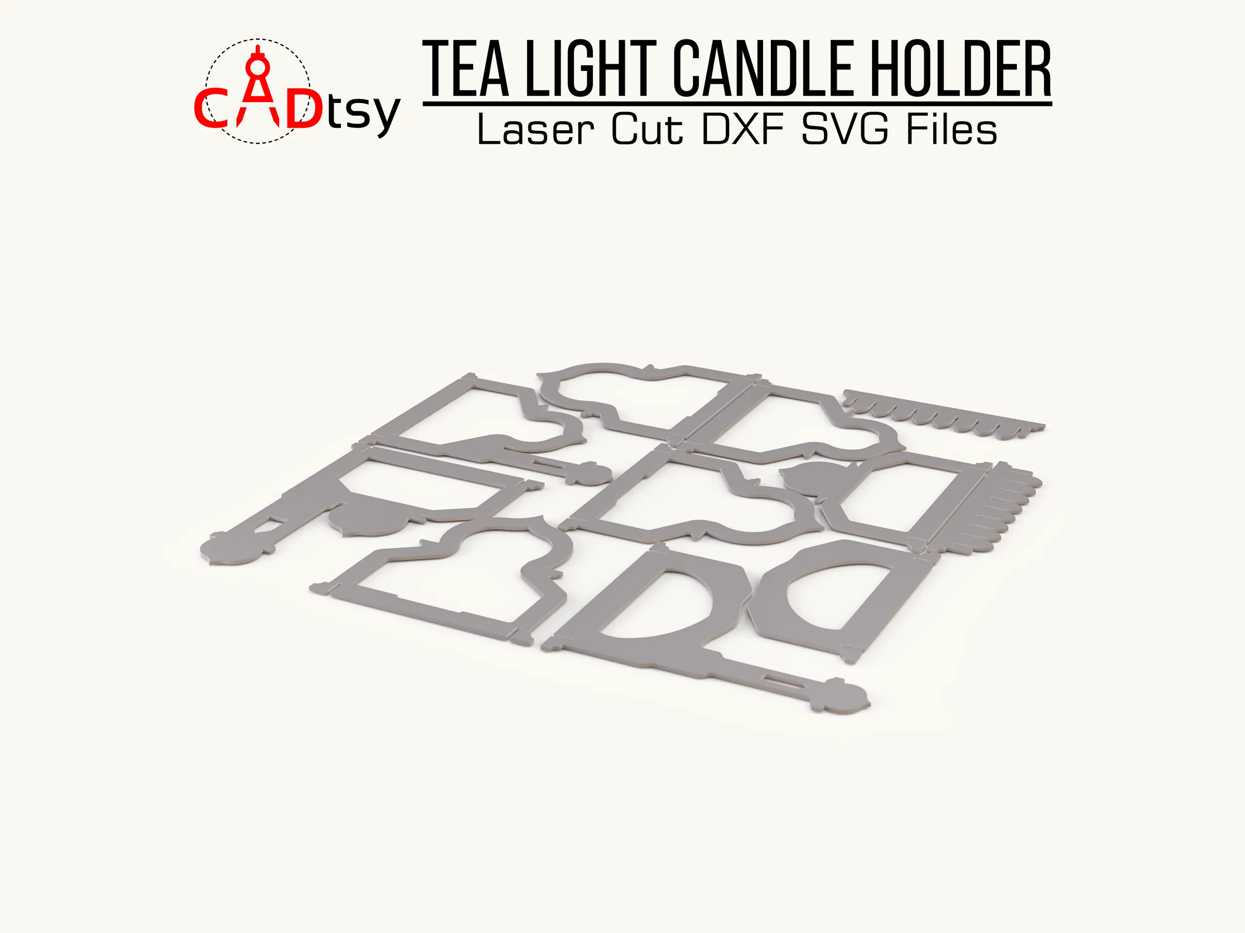 Mosque Tea Light Candle Holder SVG DXF Files | Laser Cut Lantern Design for Glowforge and Cricut