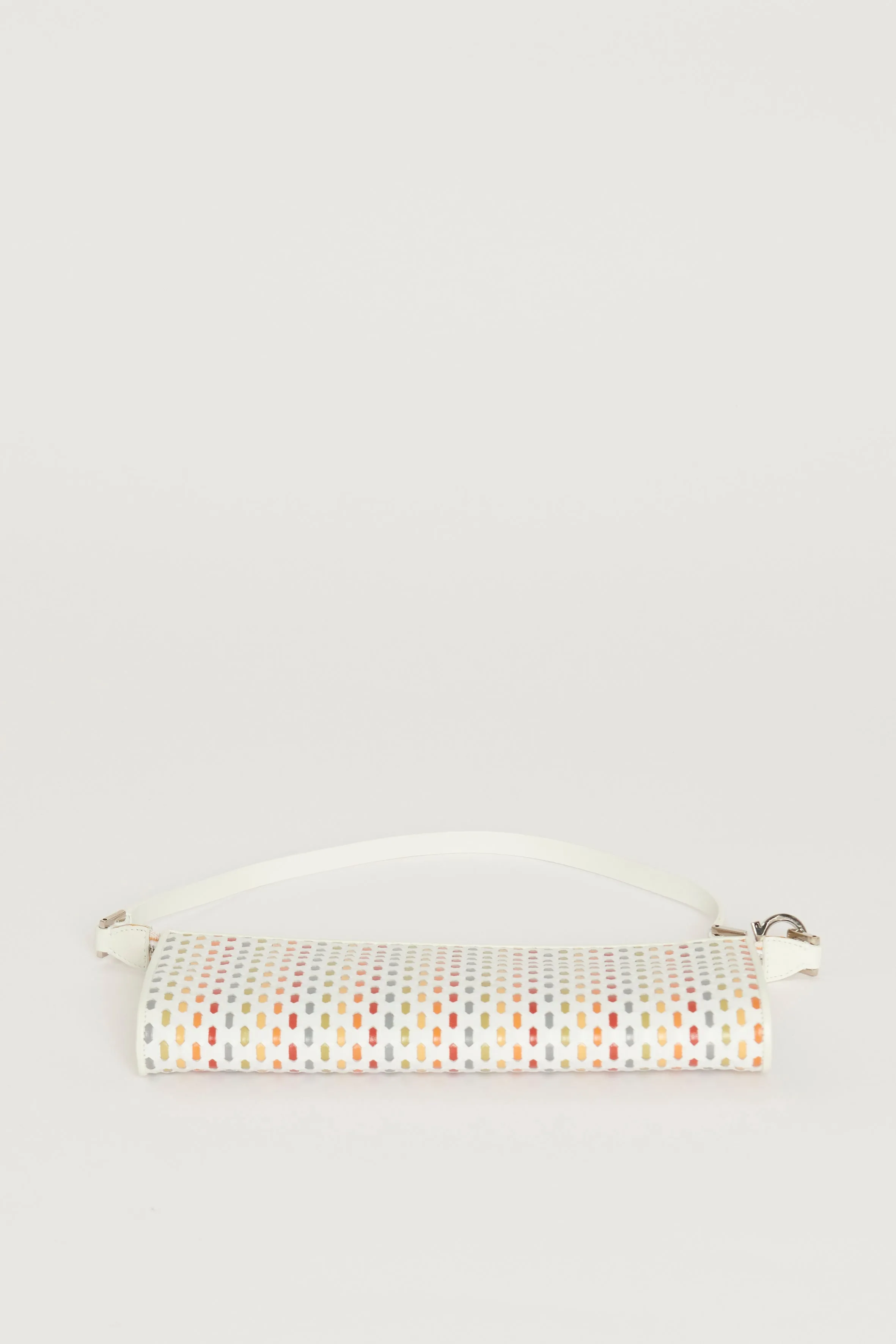 Multicoloured Woven Preowned Shoulder Bag
