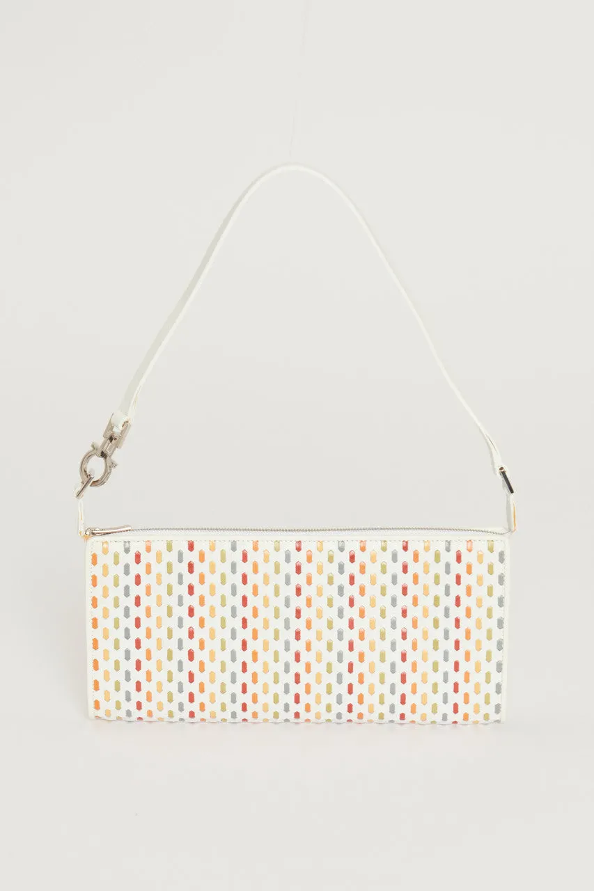 Multicoloured Woven Preowned Shoulder Bag
