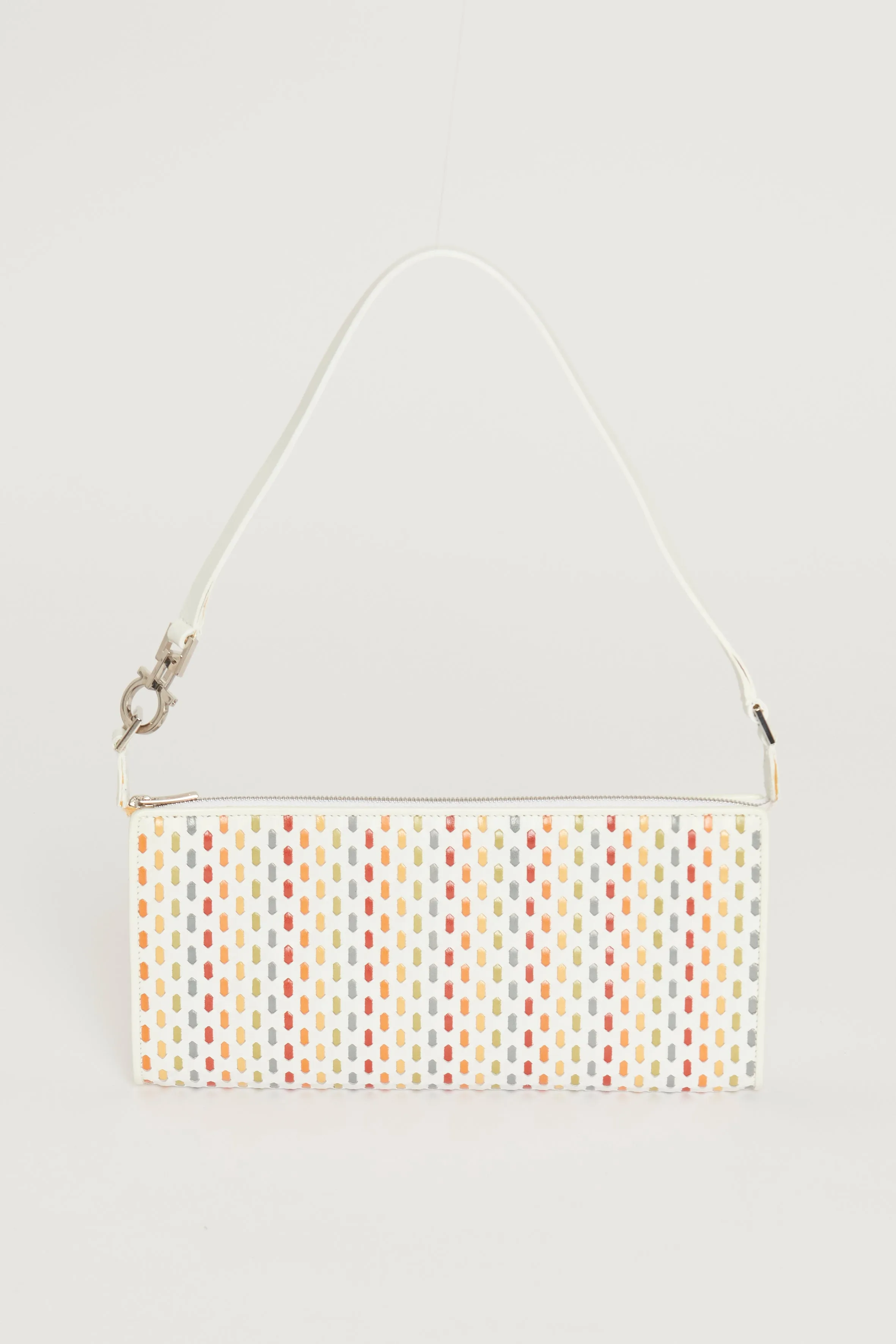 Multicoloured Woven Preowned Shoulder Bag
