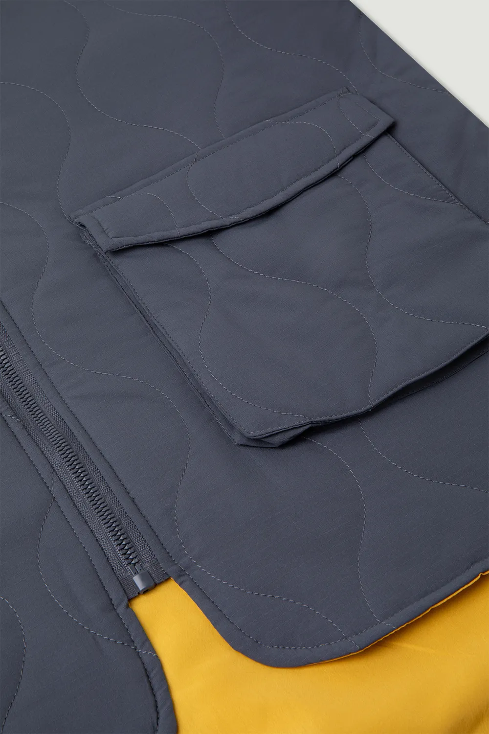 PADDED LINER UNI SS'24 FADED STEEL