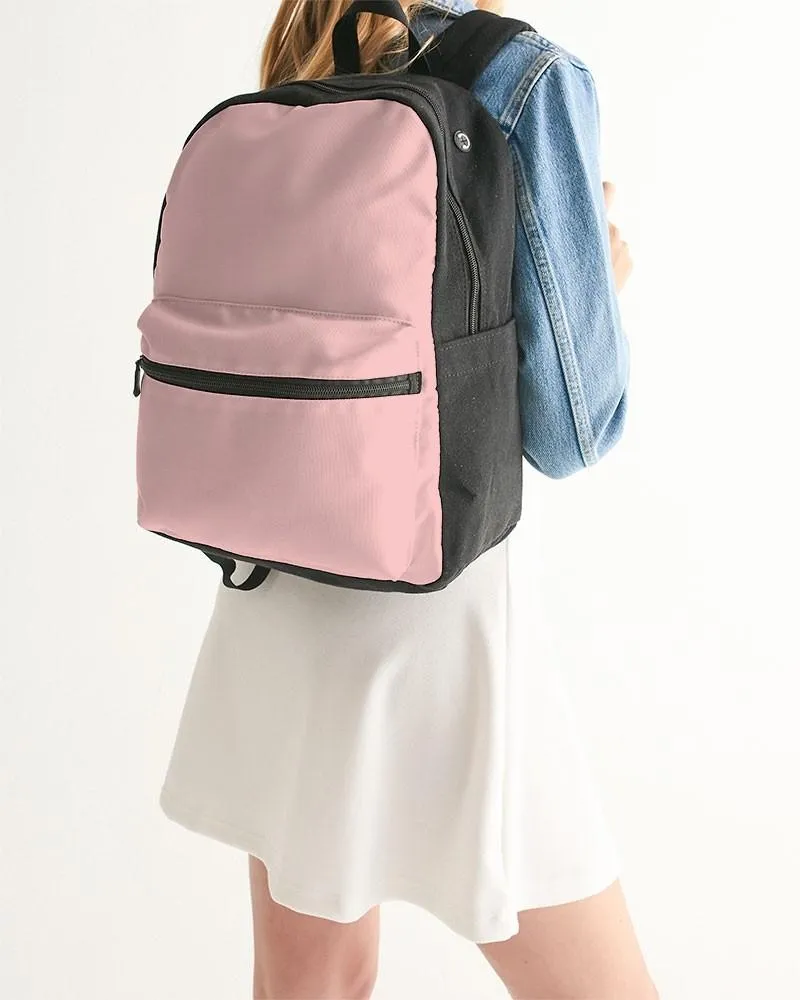 Pale Pastel Pink Canvas Backpack | Bright Pale Pastel Pink | C0M30Y15K0