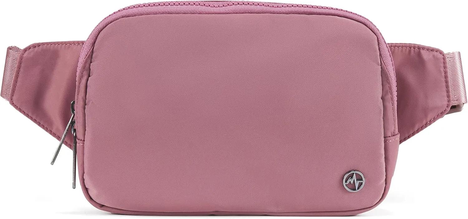 Pander Belt Bag Large 2L, Nylon Fanny Pack Purse for Women and Men with Adjustable Strap