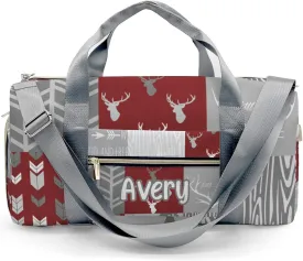 Personalized Woodland Animal Deer Customized Multi-functional Handbag Travel Bag, Unisex Portable Travel Bag, Sports and Fitness Duffel Bag, Short Trip Storage Bag Personalized Woodland Animal Deer Customized Multi-functional Handbag Travel Bag, Unisex Portable Travel Bag, Sports and Fitness Duffel Bag, Short Trip Storage Bag