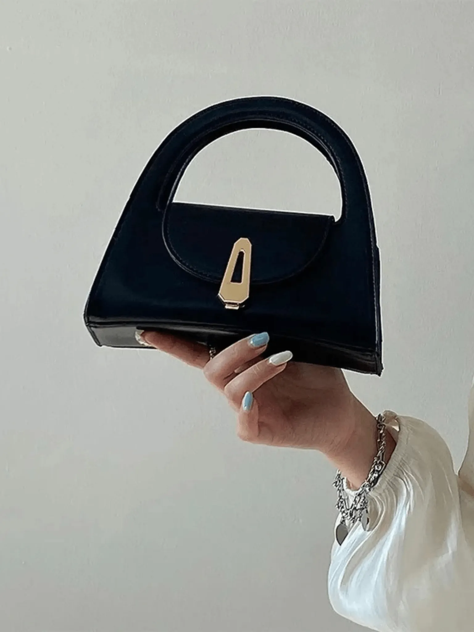 Rebekah | Structured Mini Handbag with Gold Accent