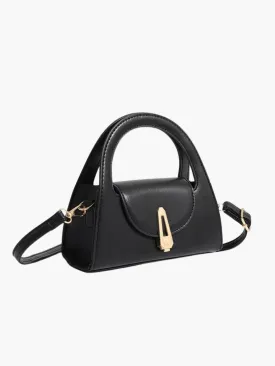Rebekah | Structured Mini Handbag with Gold Accent