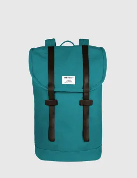 Sandqvist Stig Backpack (Canvas) - Petrol Blue