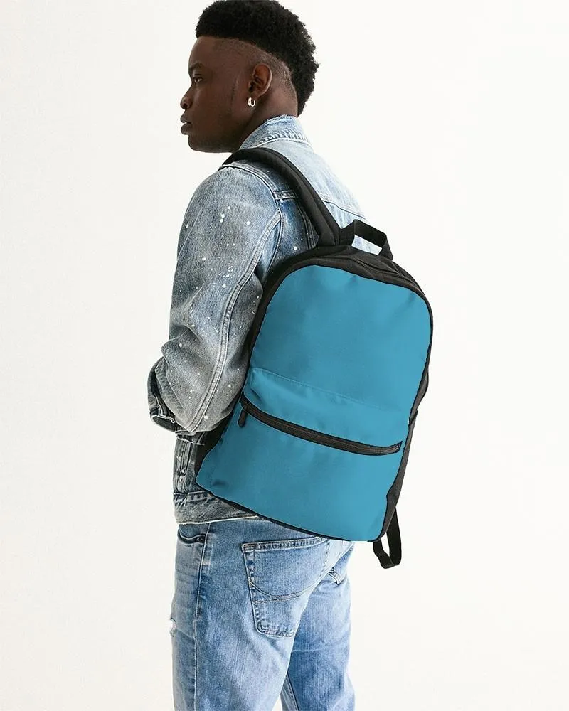 Shaded Pastel Cyan Canvas Backpack | C60M0Y0K30
