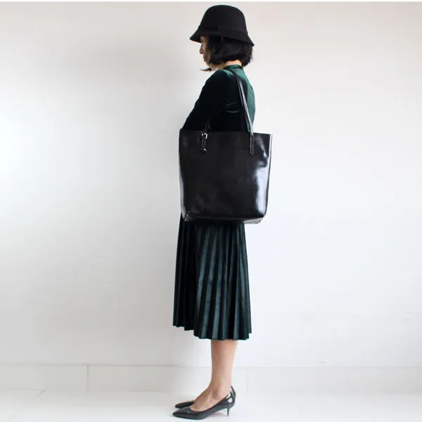 Simple Leather Tote Bag Shoulder Bag for Women