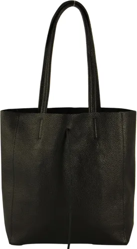 T253 - Leather Tote Bag for Women, With Inner Pocket