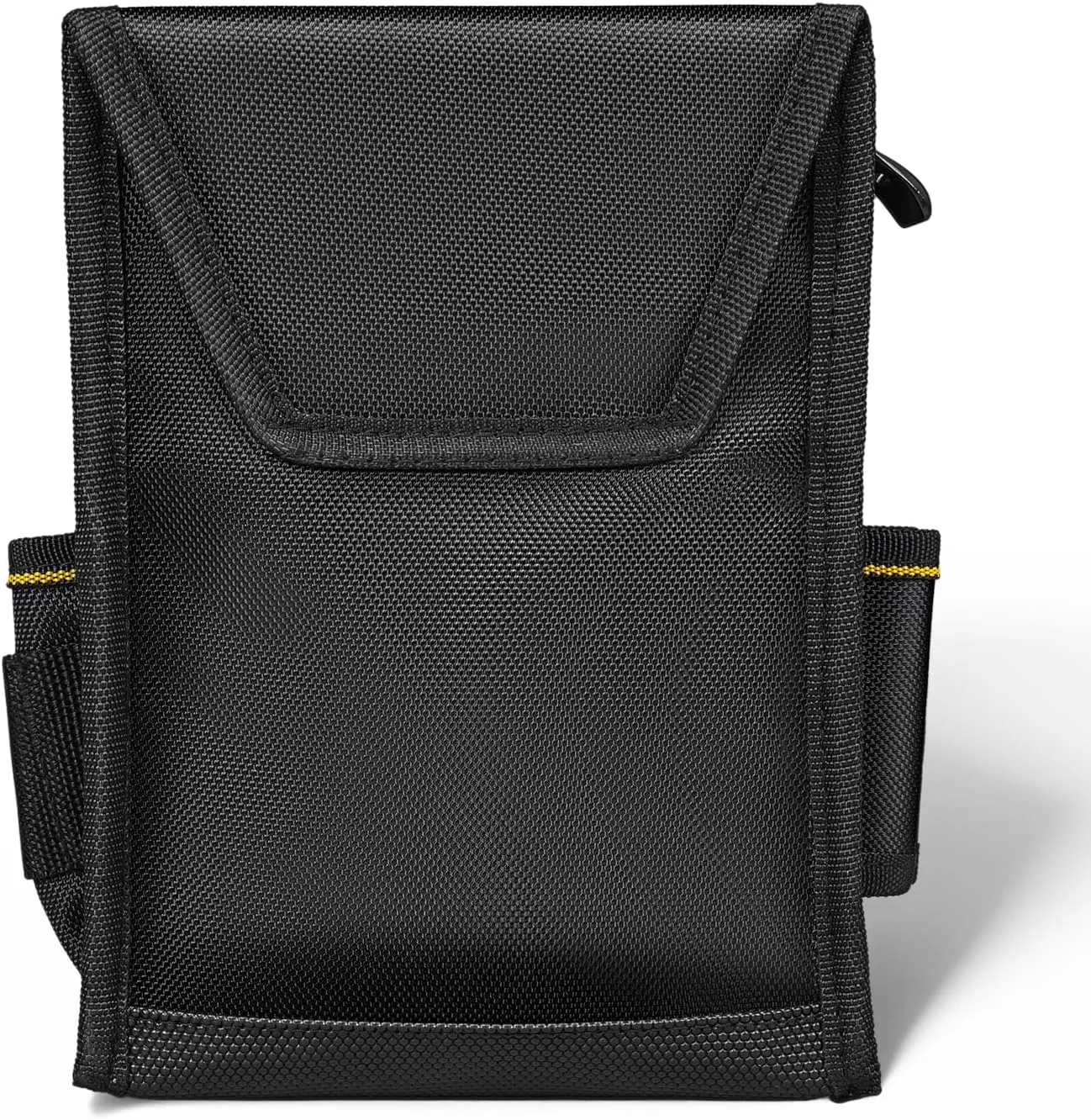 Tool Belt Pouch with Multiple Pockets, Heavy Duty Construction Belt Bag, Black and Yellow, Storage for Electrician Tools