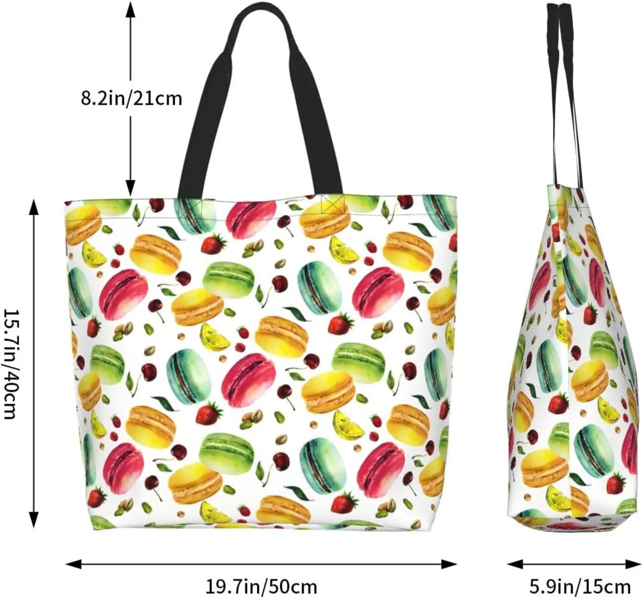 Tote Shoulder Bag Large Durable Handbag Lightweight Stylish for Daily Use-19.7x15.7x5.9 Inch